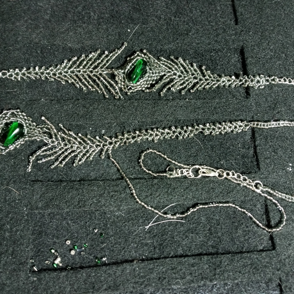 Hand made necklace and matching bracelet